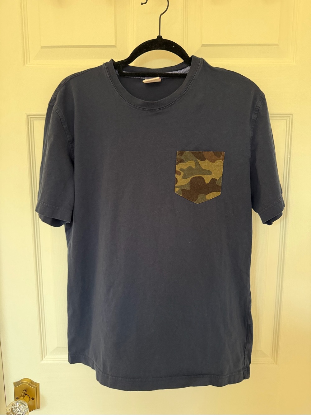 Brooks Brothers Navy T-Shirt with Camo Pocket